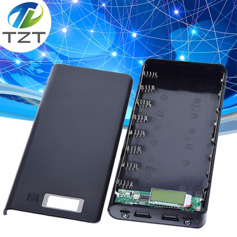 5V Dual USB 8*18650 блок питания зарядное устройство для мобильного телефона чехол для смартфона MP3 Электронная зарядка для мобильного телефона ► Фото 1/6