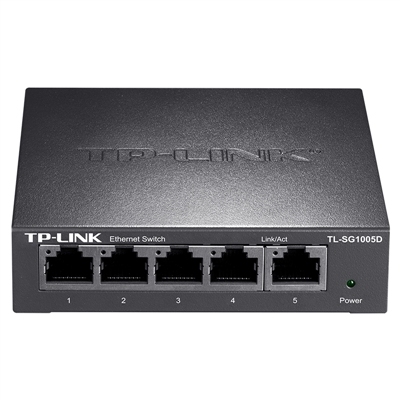 Tp-link полный гигабитный Ethernet коммутатор TL-SG1005D Авто MDI/MDIX MAC Полный дуплекс Настольный подключи и работай с несколькими разъемами питания ► Фото 1/5