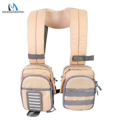 Maximumcatch Compact Fly Fishing Vest легкий регулируемый нагрудный пакет для мужчин и женщин Открытый Рыболовный Жилет ► Фото 1/6