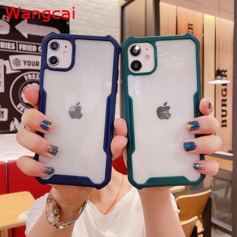 Камера защита чехол для телефона для OPPO Realme 7i C17 iPhone 7 6 Plus 2 Pro C15 C12 C11 5 5i 5s C3 A53 A32 2022 прозрачная задняя крышка из ТПУ на заднюю панель ► Фото 1/6