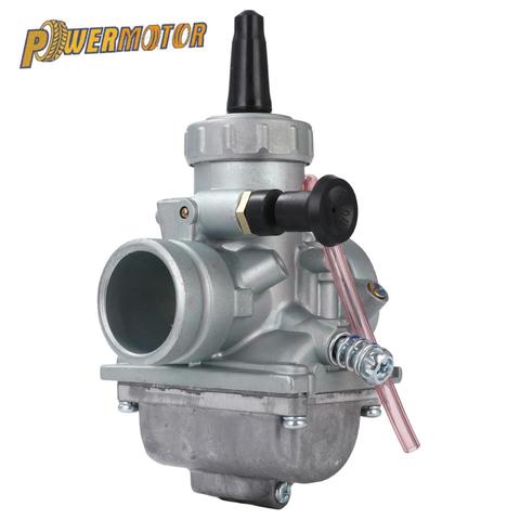 Карбюратор PowerMotor Mikuni VM24, карбюратор для двигателя 150/160/200/250 куб. См, CRF, KLX, TTR, для питбайка, квадроцикла, круглый слайд ► Фото 1/6