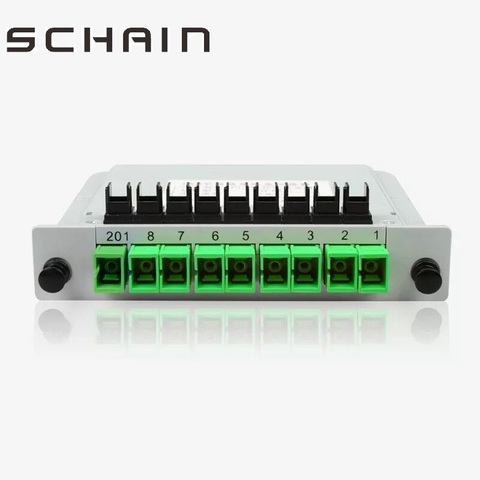 SC APC PLC 1X8 распределитель волоконно-оптический блок FTTH PLC Разделитель с 1X8 PLC оптический разделитель SC коннектор волоконно-оптический ► Фото 1/6