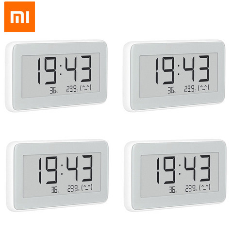 Новинка Xiaomi Mijia BT4.0 беспроводные умные электрические цифровые часы для помещений и улицы гигрометр термометр ЖК-дисплей инструмент для изме... ► Фото 1/6