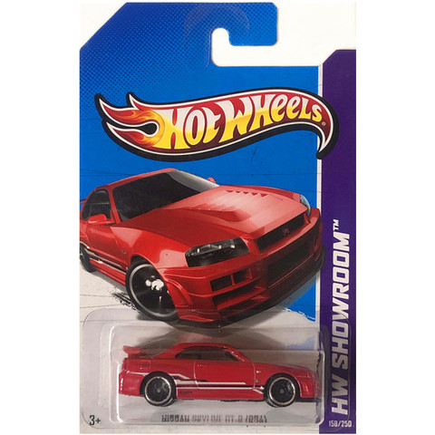 Автомобили Hot Wheels 1/64 NISSAN SKYLINE GTR R34 Коллекционное издание металлическая литая модель автомобиля детские игрушки ► Фото 1/1