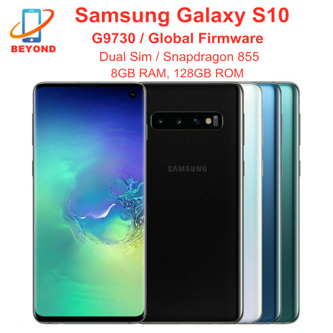 Samsung Galaxy S10 G9730 смартфон с 5,5-дюймовым дисплеем, восьмиядерным процессором Snapdragon 128, ОЗУ 8 Гб, ПЗУ 6,1 ГБ, 2-мя слотами для sim-карт ► Фото 1/6