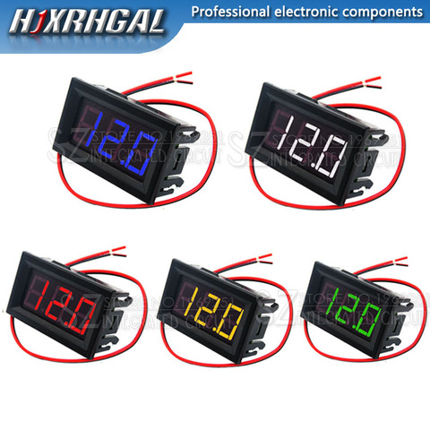 0.56 Inch Mini Red Green Blue LED Display Panel Voltage Meter Voltmeter Home Use Voltage 3 Three Digital DC 4.5V 30V 2 Wires ► Фото 1/6