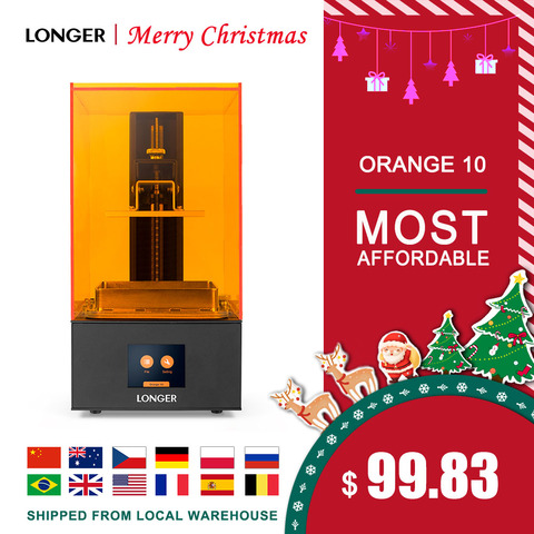 LONGER Orange10 3d принтер доступный SLA 3D печать умная поддержка быстрая нарезка УФ свет отверждения легко работать входной уровень 3D Printer 3д принтер... ► Фото 1/6