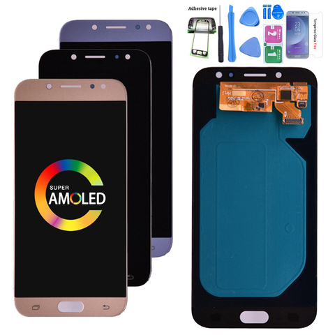 Оригинальный дисплей 5,5 ''AMOLED для SAMSUNG Galaxy J7 Pro J730 ЖК-дисплей для SAMSUNG J7 2017 дисплей сенсорный экран дигитайзер J730F ► Фото 1/6