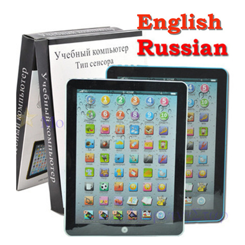 Устройство для обучения на английском и русском языке, детский планшет с алфавитом, обучающие игрушки для детей, электронный сенсорный план... ► Фото 1/6