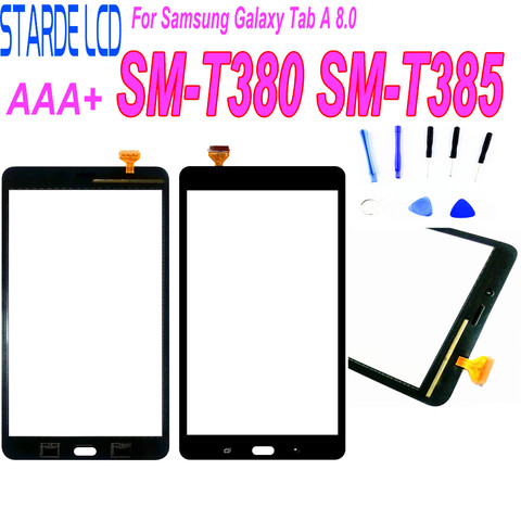 1 шт. для Samsung Galaxy Tab A 8,0 (2017 версия) SM-T380 T385 T380 сенсорный экран дигитайзер сменная Передняя стеклянная панель + клей ► Фото 1/6