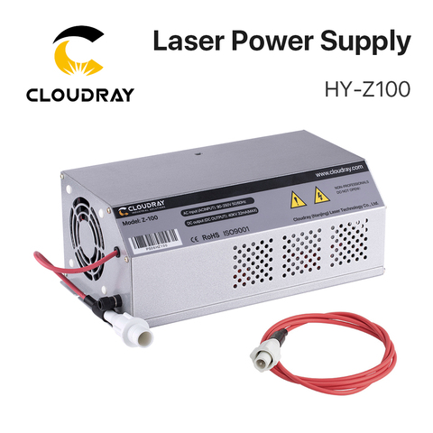 Cloudray 100-120 Вт CO2 лазерный блок питания монитор AC90-250V трубка EFR для CO2 лазерной гравировки резки Z100 Z серии ► Фото 1/6