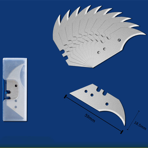 10 шт. крюк нож рога крюк нож инструмент половина Луны лезвие промышленные Безопасные лезвия ► Фото 1/1