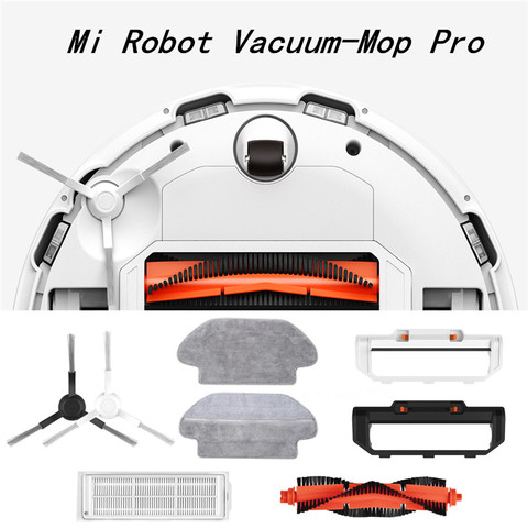 Подходит для Xiaomi (Mi Robot Vacuum-Mop Pro) подметальный пылесос моющиеся аксессуары основная рулонная боковая щетка Hepa фильтр Швабра ► Фото 1/6