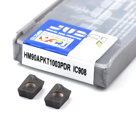 Iscar твердосплавная вставка HM90 APKT1003 PDR IC908, Фрезерный резак, токарный инструмент для ЧПУ APKT 1003, фрезерный станок APKT1003PDER ► Фото 1/3