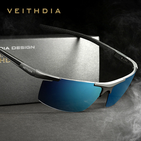 Мужские солнцезащитные очки VEITHDIA, винтажные поляризационные очки для вождения, степень защиты UV400, 6588 ► Фото 1/6