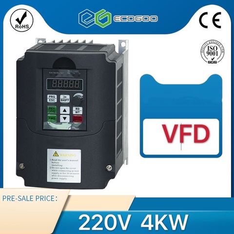 Частотный преобразователь VFD XSY-AT1 инвертор 1.5KW/2.2KW/4KW однофазный 220v Вход и трехфазный мощность двигателя регулятор скорости ► Фото 1/6