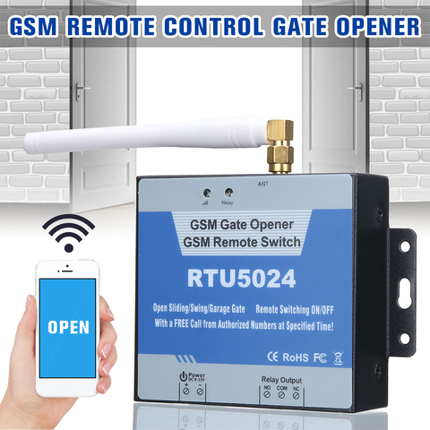 Безопасность RTU5024 GSM открывалка для ворот реле беспроводной дистанционный дверной переключатель доступа Бесплатный звонок для бытовой эле... ► Фото 1/6