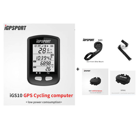 Велосипедный компьютер IGPSPORT IGS10 Mtb GPS Водонепроницаемый IPX6 ANT + беспроводной Велосипедный Спидометр велосипедный цифровой секундомер аксессуары ► Фото 1/6