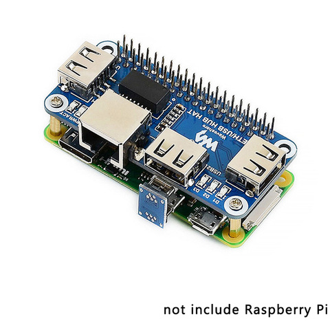 Raspberry Pi USB к Ethernet RJ45, сетевой разветвитель, 3 USB-порта, s 5V Hat для Raspberry Pi 4 Model B/3B +/3B/Zero W ► Фото 1/6