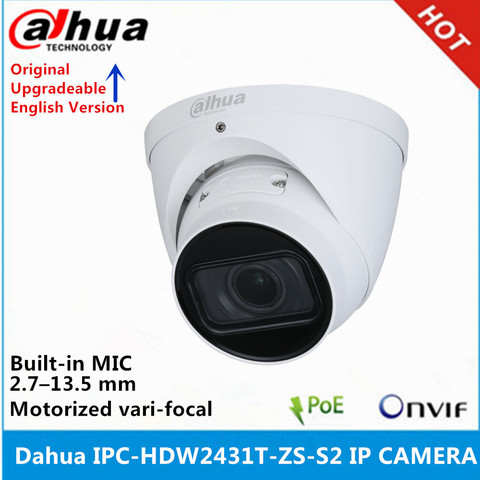 Dahua международная версия IPC-HDW2431T-ZS-S2 4MP POE IR40M 2,7 мм-13,5 мм моторизованный vari-focal Eyeball сетевая ip-камера ► Фото 1/2