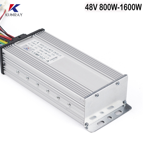 Контроллер электровелосипеда 48V 800W-1600W 12 Mosfet регулятор скорости электродвигателя ► Фото 1/6