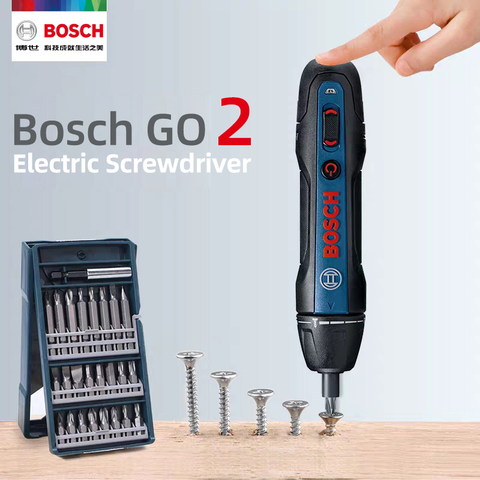 Электрическая отвертка Bosch Go2, перезаряжаемая Автоматическая отвертка, ручная дрель Bosch Go 2, многофункциональный Электрический инструмент ► Фото 1/6