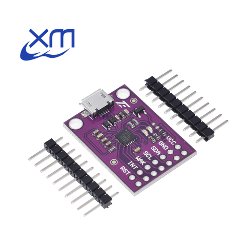 Плата фиксации CP2112 USB к SMBus I2C, модуль связи 2,0 MicroUSB 2112, набор для оценки сенсорного модуля CCS811 ► Фото 1/5