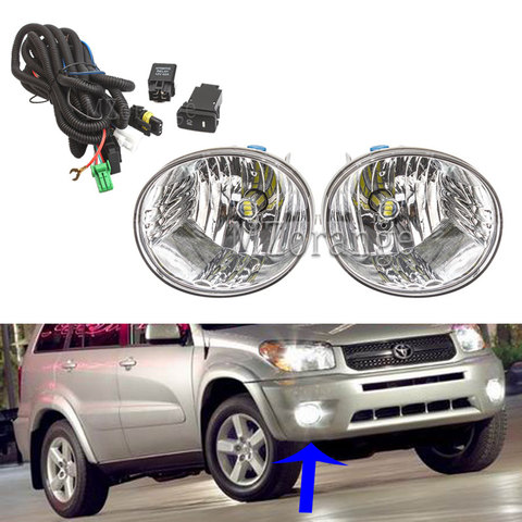 Противотуманные фары для Toyota RAV4 2004 2005 передние фары s передсветильник фары светодиодные противотуманные фары s для Lexus Галогенные Противотуманные лампы передние фары s DRL Противотуманные фары s ► Фото 1/6