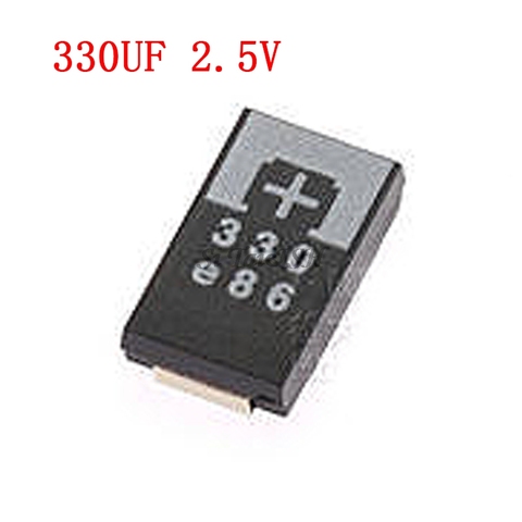 5 шт. 2R5TPE330M9 330 мкФ 2,5 V 330 6,3 V SMD танталовые конденсаторы полимерный POSCAP Тип D ультратонкий 7343 D7343 Новый и оригинальный ► Фото 1/1