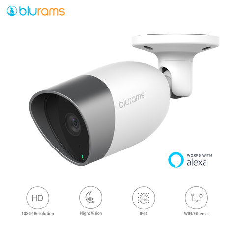 Уличная Беспроводная ip-камера blurams, 1080p FHD, цилиндрическая камера видеонаблюдения с умным обнаружением ► Фото 1/6