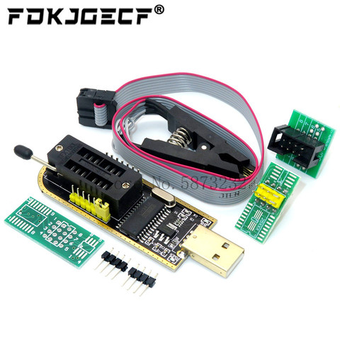 SOIC8 SOP8 SOP16 Тесты зажим для EEPROM 93CXX / 25CXX / 24CXX + CH341A 24 25 серии EEPROM флэш-памяти USB программист модуль ► Фото 1/6