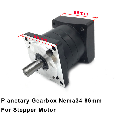 Планетарный редуктор Nema34 86 мм, фланец 14 мм, вход 16 мм/14 мм, выход 3,5,8,10,16,36 ~ 216, редуктор скорости для шагового двигателя ► Фото 1/6