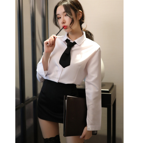 Сексуальный японский аниме Babydoll костюм школьницы, Костюм Учителя, школьные студенческие сексуальные костюмы-Униформа, Женский Школьный ко... ► Фото 1/6