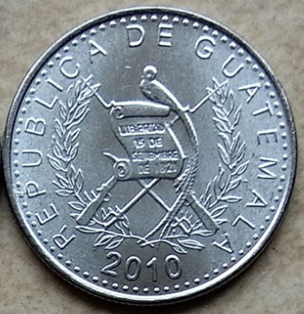 15,5 мм Гватемала, 100% настоящая памятная монета, оригинальная коллекция ► Фото 1/1