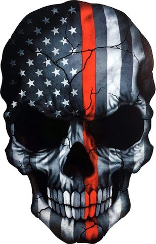 Похожая на настоящую дьявол Призрак Монстр Зомби с изображением американского флага в стиле милитари наклейка солдата ноутбук окно дверь стена мотоцикл наклейка на шлем ► Фото 1/5