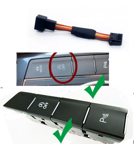 Автомобильный Автоматический запуск и остановка памяти устройства по умолчанию модуль старт-стоп адаптер кабель для MQB Tiguan MK2 Tiguan L ► Фото 1/4