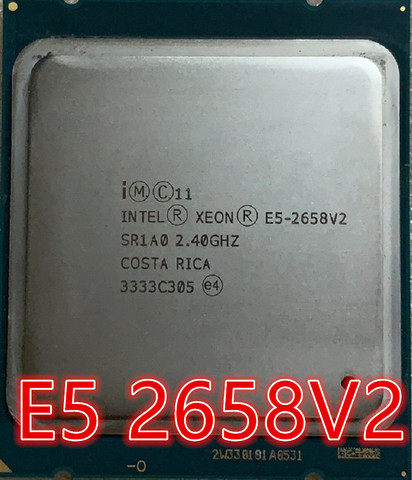 Процессор intel, 10 ядер и 20 нитей, 2,4G 95W 2011 E5 2658 V2 ► Фото 1/1