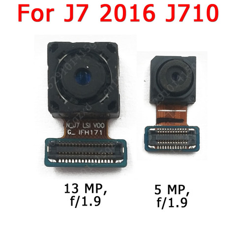Оригинальная фронтальная и задняя камера для Samsung Galaxy J7 2016 J710 основной фронтальный модуль камеры Flex запасные части ► Фото 1/2