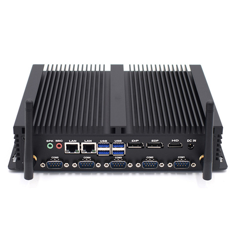 Игровой мини-ПК с четырехъядерным процессором i5 8250U i7 8550U, windows 10, Intel NUC, безвентиляторный промышленный компьютер HDMI DP EDP LPT linux, Рабочий стол ► Фото 1/6