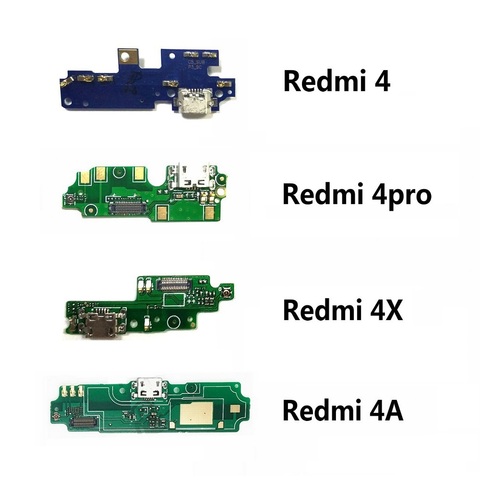 Новый модуль микрофона + плата USB для зарядки, гибкий кабель, соединительные детали для Xiaomi Redmi 4 4Pro 4A 4X, замена ► Фото 1/6