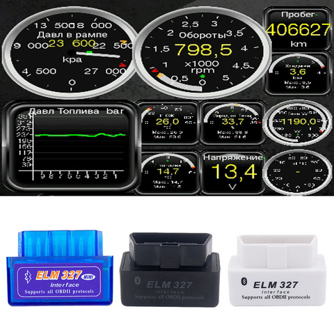 Мини-сканер OBD2 V2.1 ELM327 для Mazda 3 6 2 CX5 CX8 CX9 OBDII, сканер ELM 327, адаптер, Bluetooth, автомобильный диагностический инструмент ► Фото 1/6