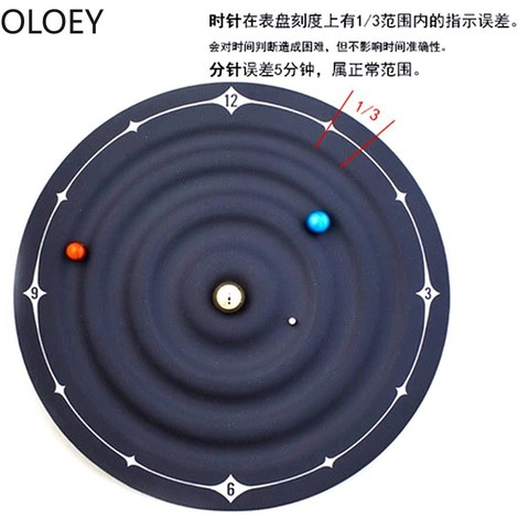 Магнитные настенные часы со звездами, домашний декор, бесшумные концептуальные настенные часы с планетами и Галактикой, гостиной, спальни, ... ► Фото 1/6