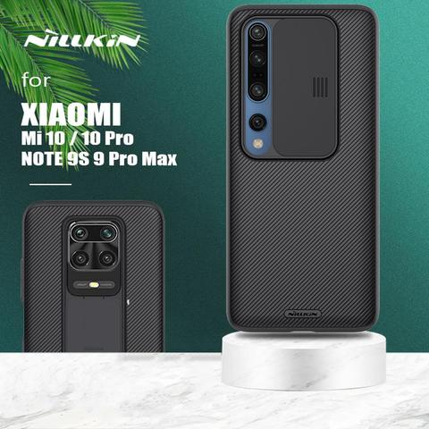 Для Xiaomi Poco X3 NFC Redmi Note 9S 9 Pro Max чехол Nillkin CamShield слайд камера крышка для Xiaomi Mi 10T Lite 10 Pro 5G Ультра ► Фото 1/6