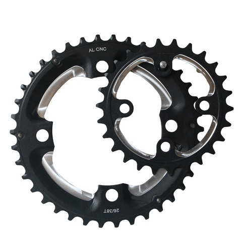 AL7075 26T 64BCD 38T 104BCD, двойное кольцо для колеса shimano SRAM 9S 10S MTB, комплект кривошипов для дорожного велосипеда ► Фото 1/6