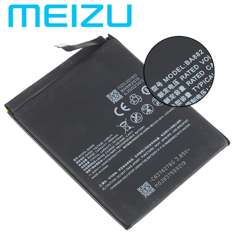 Оригинальный аккумулятор Meizu BA882 для телефона Meizu 16 16TM 16TH, 3010 мАч, аккумулятор высокого качества с номером отслеживания ► Фото 1/3