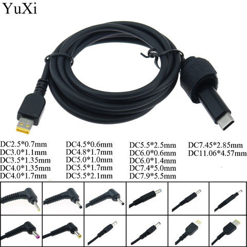 Адаптер USB 3,1 Type C внешний для DC 4,0 1,35 мм/3,0*1,1/7,4*5,0 Штекерный адаптер для зарядки 5,5 мм/2,5 мм Type-c ► Фото 1/6