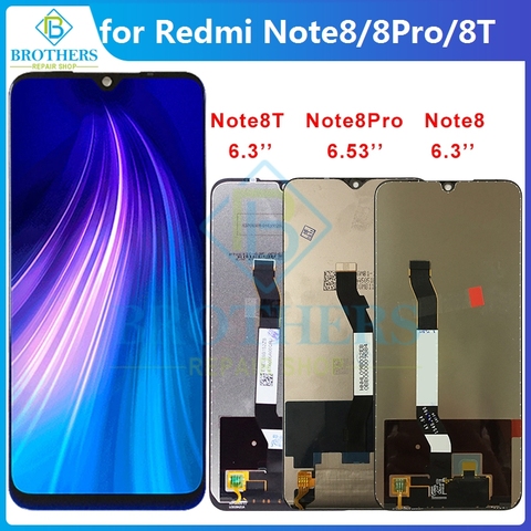 ЖК-экран для Xiaomi Redmi Note 8 8T Note8Pro Note8 Note8T, ЖК-дисплей с сенсорным экраном и дигитайзером M1908C3JH M1906G7I M1908C3XG Top ► Фото 1/6