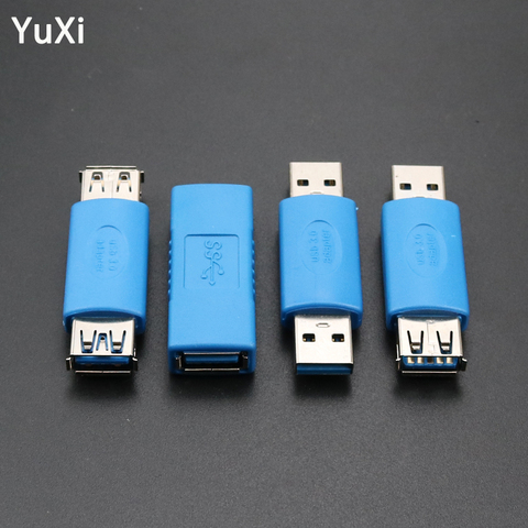 YuXi USB 3,0 A адаптер «Мама-мама», конвертер, удлинитель, USB 3,0 штекер-гнездо, вилка соединителя разъём Usb 3,0 «Папа-папа» ► Фото 1/6