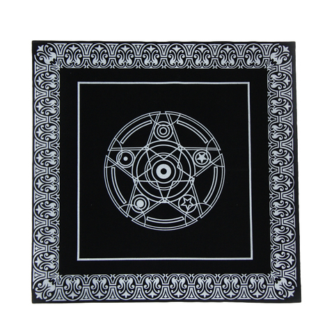 Скатерть Таро 49x49 см, астрологическая ткань из нетканого материала с 12 созвездиями, разные стили ► Фото 1/5