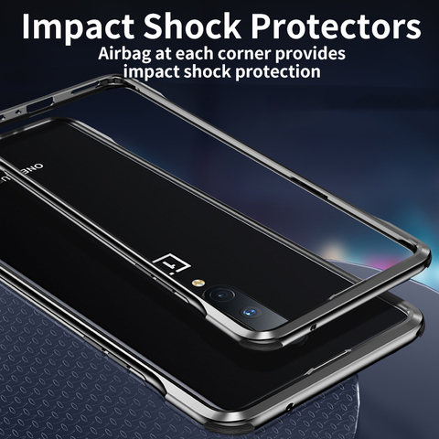 Защитный чехол для телефона с металлической рамкой для OnePlus 8 Pro, ультратонкие алюминиевые чехлы-бамперы для OnePlus 8 ► Фото 1/6